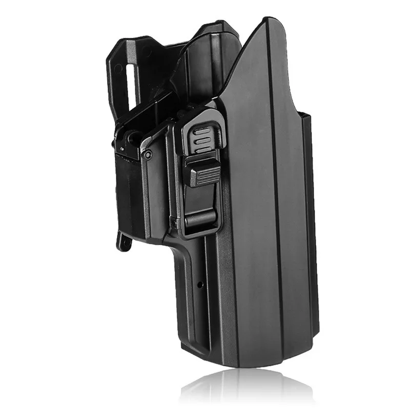 

Universal OWB Holster for Glock 17 19 19X 45 IPSC Drop Leg Paddle Holster Fits S&W M&P 9MM Beretta Px4 Accessory