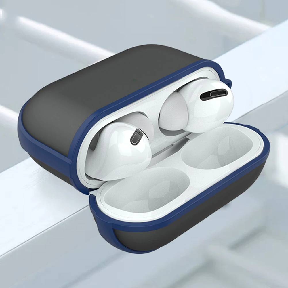 Blue for AirPods 3 Матовый кожаный Прозрачный чехол для наушников для AirPods 3 2 1 шт. матовый чехол для Air Pods Pro противоударный чехол для хранения всего тела - Цвет: Blue for AirPods 3