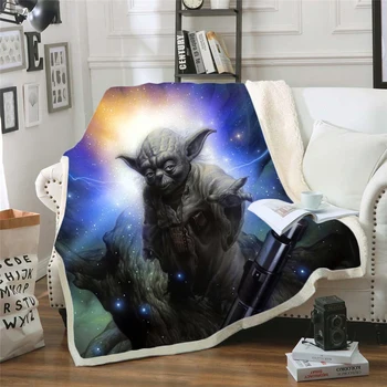 

Star wars blanket plush cartoon sherpa fleece microfiber Blanket Velvet Warm Sheet Office Nap Blanket bedspread dropship 003