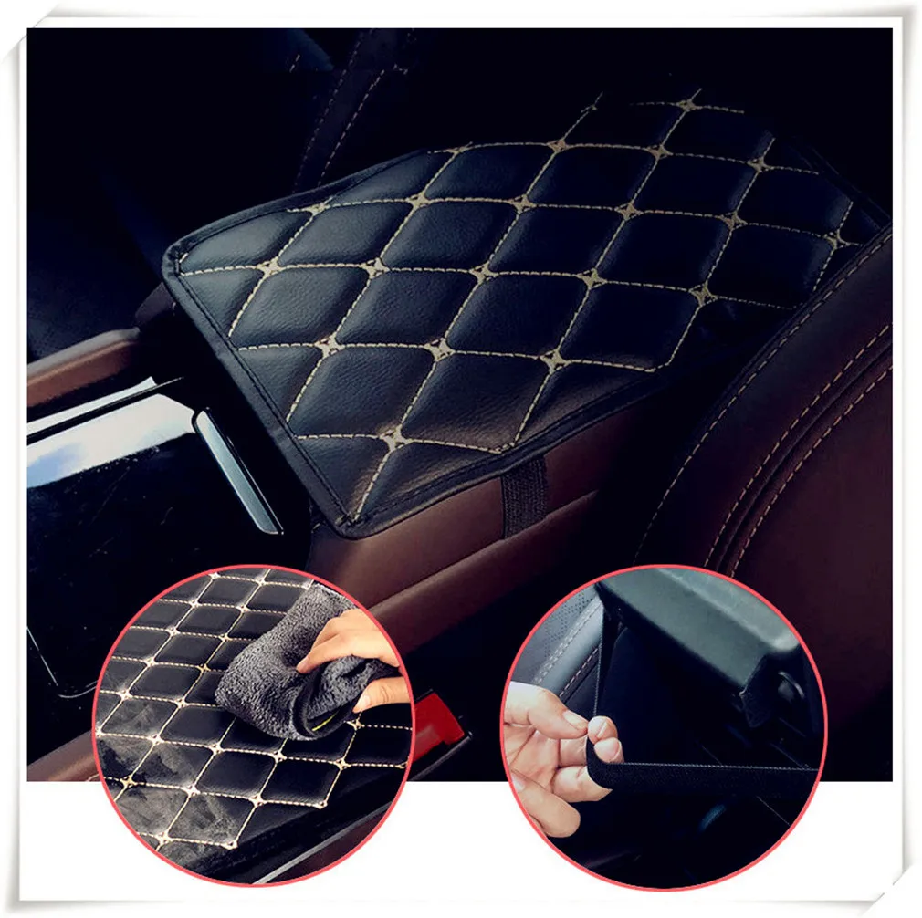 

Car Armrest Mat Auto Armrests Mats Cushion Cover Pad for Infiniti QX50 Q QX80 Q50 Prototype QX30 Q60 Q70 Synaptiq Q80 IPL FX