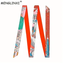 200 см бренд длинный женский шарф модный женский ремень Тощий головной платок шарфы женский шелковый шарф галстук сумка ленты