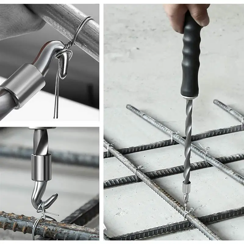 Weite Automatic Rebar Tie Wire Twister Tool Metal Construction Soft Grip Handle Reduce Hand Fatigue Rebar Tying in 2 Seconds Heavy Duty Bit Red