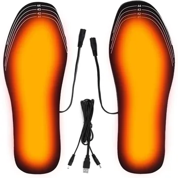 USB Heated Shoe Insoles Mat Winter Outdoor Sports Heating Insole