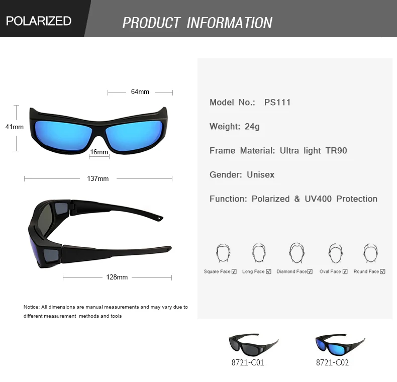 POLARSNOW поляризационные солнцезащитные очки для мужчин, подходят для очков, очки по рецепту, светофильтр, солнцезащитные блики для Moypia