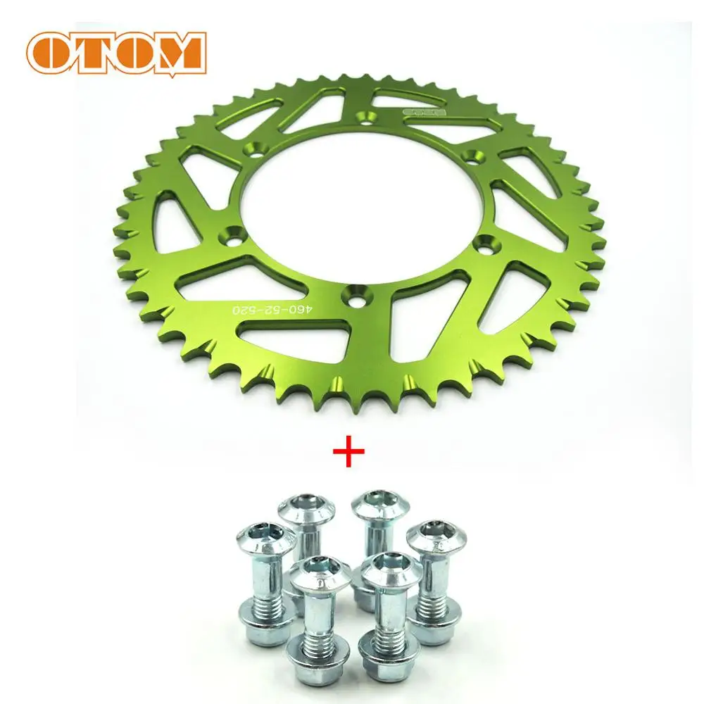 Задняя цепная Звездочка для мотоцикла OTOM 52T KAWASAKI KDX KLX 250 350 450 R 650 KX125 KX250 KX250F KX450F композитная