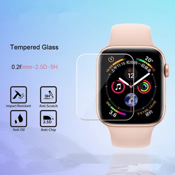 

3pcs 2.5D 9H Explosion-proof Tempered Glass Protective For Apple iwatch Series 4 40mm 44mm Sport Smart Watch