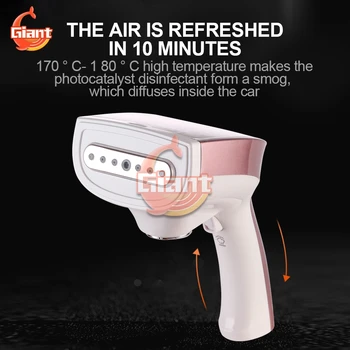 

Disinfection Nano Spray Gun New Disinfection Blue Light Nano Spray Gun 220V 1200W High-power Atomization Gun for Home Garden Car
