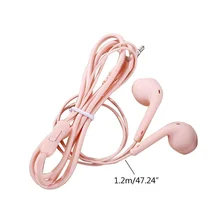 1pcs Sport Earphone Wired Super Bass 3.5mm Earphone Earbud with Built-in Microphone Hands Free