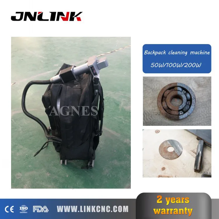 Мини 50 Вт волоконный лазер удаление ржавчины Чистящая машина с ручными