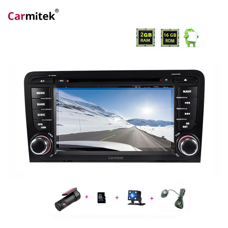 

Android Car Radio 2 din DVD player GPS Radio Multimedia for Audi A3 8P S3 RS3 2003 2004 2005 2006 2007 2008 2009 2010 2011