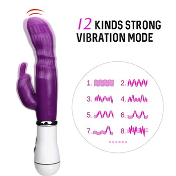12 Speed Strong Rabbit Vibrator Clitoris Stimulator G-spot Massager Adult Sex Toys For woman Female Masturbator dildo vagina 18+ 1
