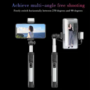 

Mobile Phone Bluetooth Selfie With Fill Light Selfie Stick Tripod 360° Rotating A18 All-In-One Bluetooth Remote Control