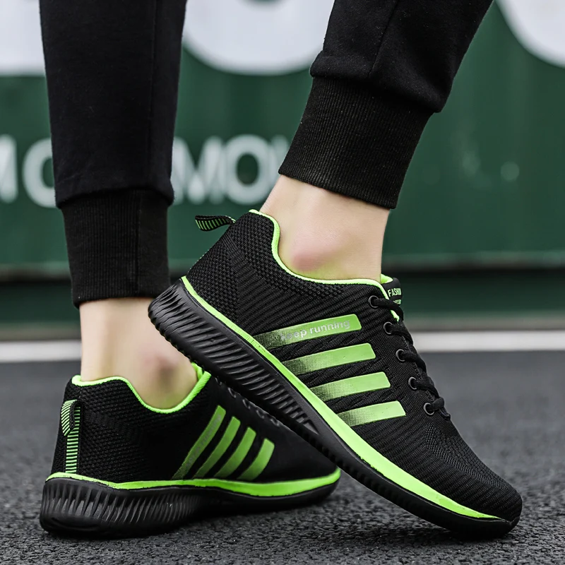 

Fashion Summer Running Shoes 2019 New Men Sneakers Flyweather Comfortables Breathable Non-leather Sports Lightweight Mesh Shoes
