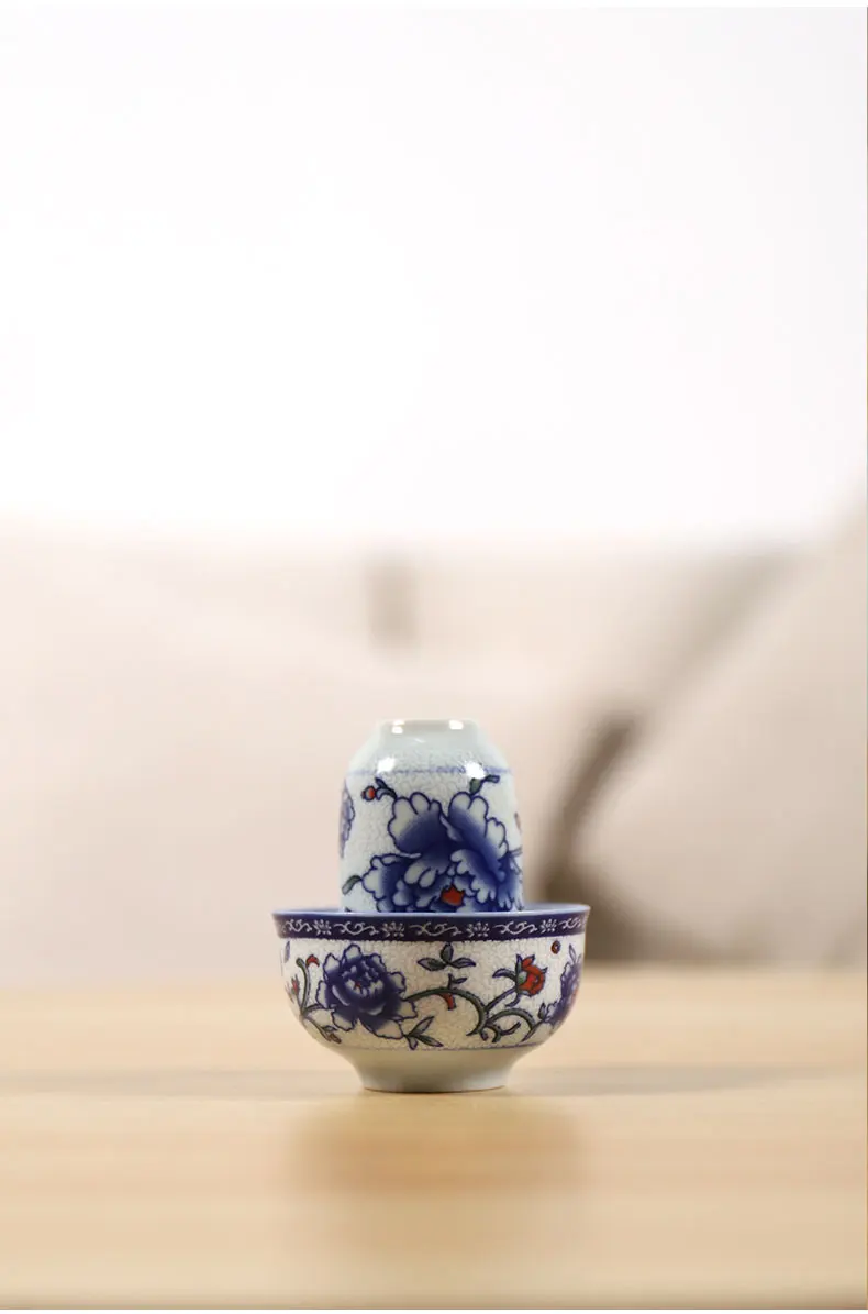 LUWU сине-белая керамическая чайная чашка из фарфора wenxiang чашка китайская чашка кунг-фу посуда для напитков