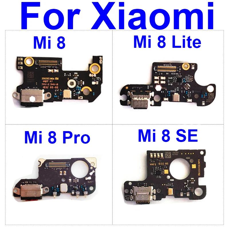 Плата порта Usb для зарядки Xiaomi Mi 8 Se Lite Pro Зарядное устройство разъем плата гибкий