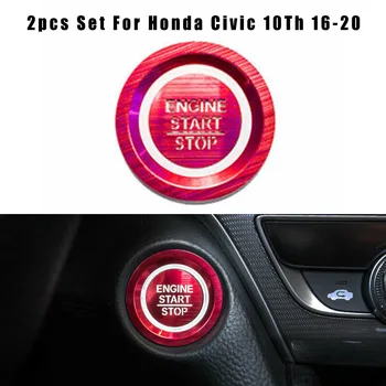 

Aluminum Ignition Switch Cover Auto Trim For Honda Civic 10th 16-20 Parts