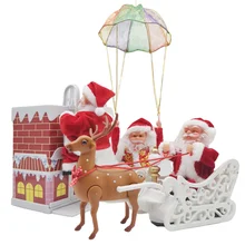 Jouets électriques pour enfants, décoration de noël, nouvel an, escalade, échelle musicale créative, peluche, cadeaux d'anniversaire, Kawaii, 2022