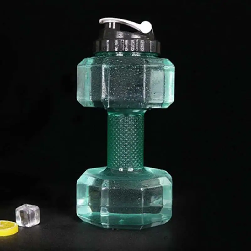 1.5L/2.2L/2.6L Sports Water Bottles Dumbbell Gym Sport Bottle Large Water kettle Fitness Cup Fitness Dumbbell Excerise Supply