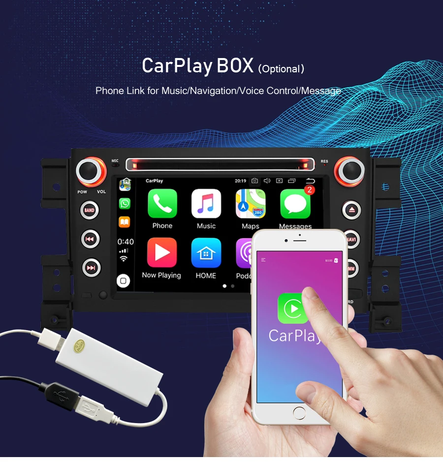 Cheap Android 9.0 Car Radio DVD Navigation Player For Suzuki Grand Vitara 2006 2007 2008 2009 2010 Audio GPS Multimedia Video Stereo 6