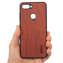 Diseño de madera de moda funda de teléfono para Xiaomi mi 8 Lite borde suave PC cubierta trasera para Xiaomi mi 8 Lite protectores antideslizantes