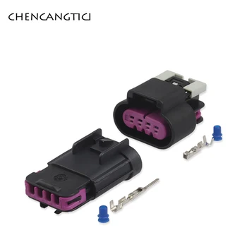 

2 Sets 4 Pin Way Delphi Male Female Waterproof Electric Auto Connector Oxygen Sensor Plug For Buick Chevrolet 15487756 15487755