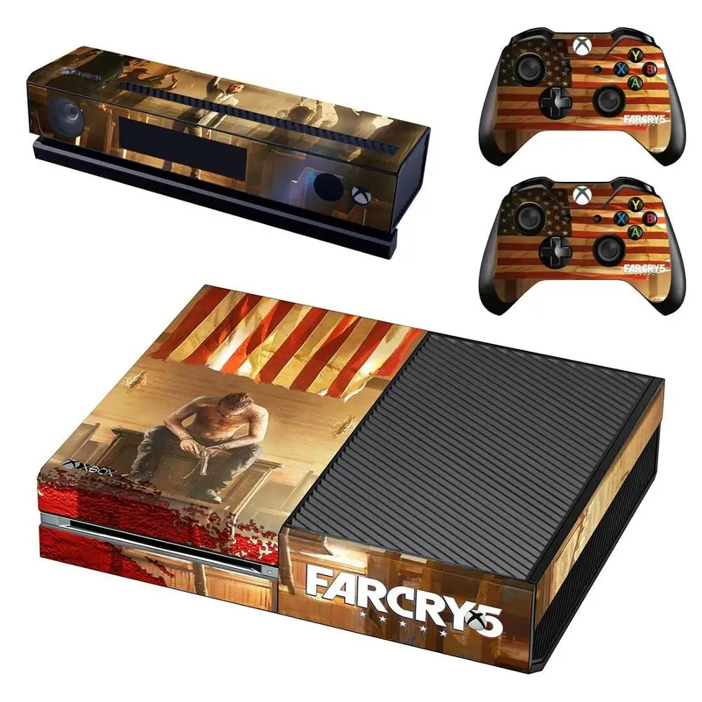 Наклейка для кожи FARCRY Far Cry 5 Полное покрытие для консоли Xbox One& Kinect& 2 контроллера для Xbox One Наклейка для кожи