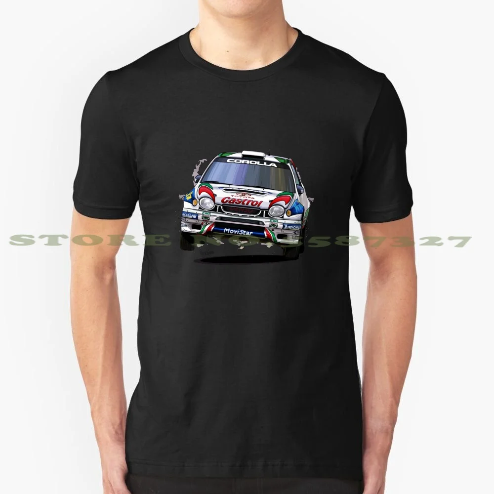 Corolla Wrc World Champion Fashion Vintage Tshirt T-Shirt Corolla Wrc Louis Sainz Castrol Movistar Crilla Rola