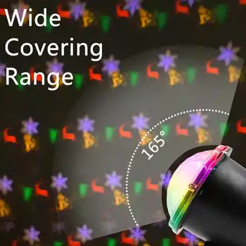 

LED Fairy Lights Snowflake LED Moving Head Light Landscape Projector Laser Lamp For Christmas Party Light Garden Outdoor