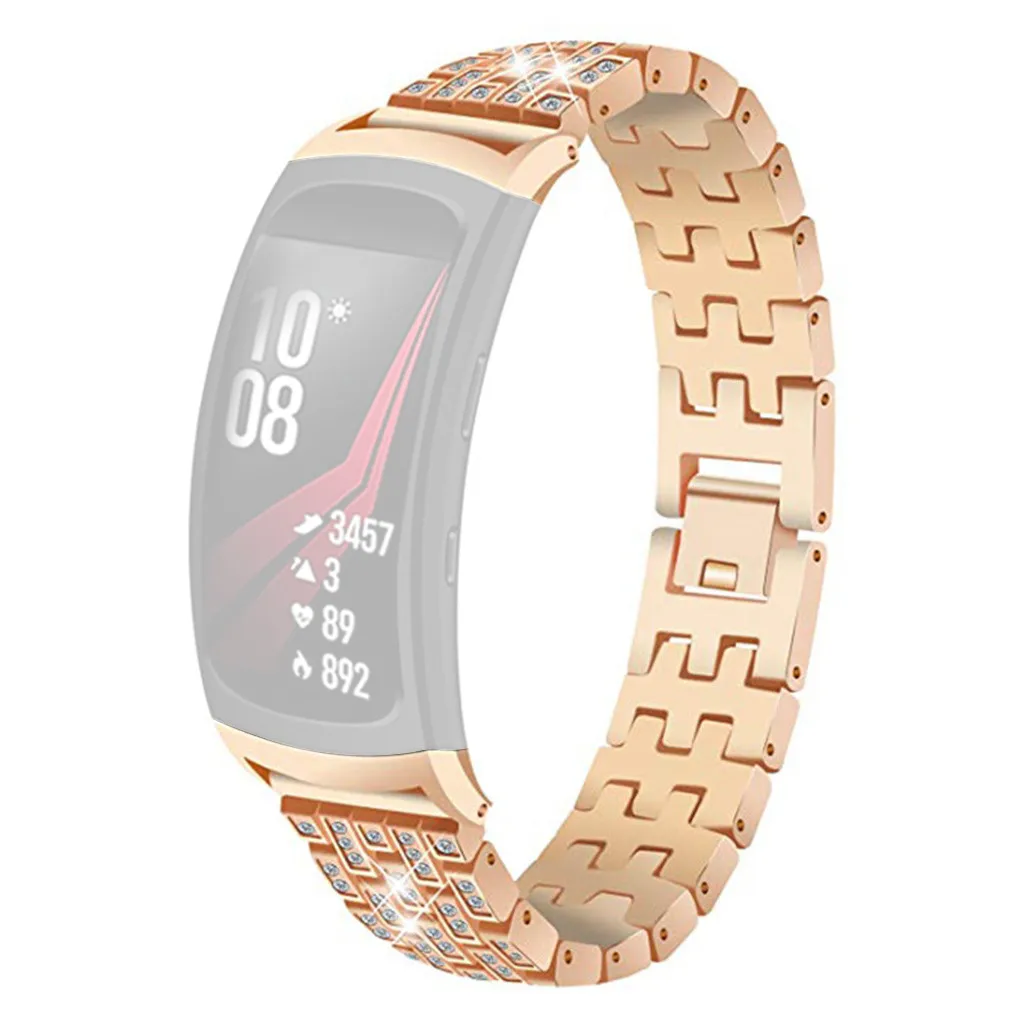 Ouhaobin ремешок для samsung gear Fit 2/Fit 2Pro материал из нержавеющей стали сменный ремешок для наручных часов аксессуары