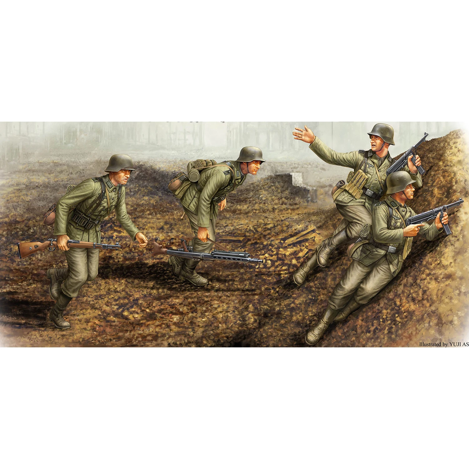 

Hobby Boss 84415 1/35 German The 6 Army Mamaev Hill Military Figure Model Kit to Build for Boys TH19872-SMT6