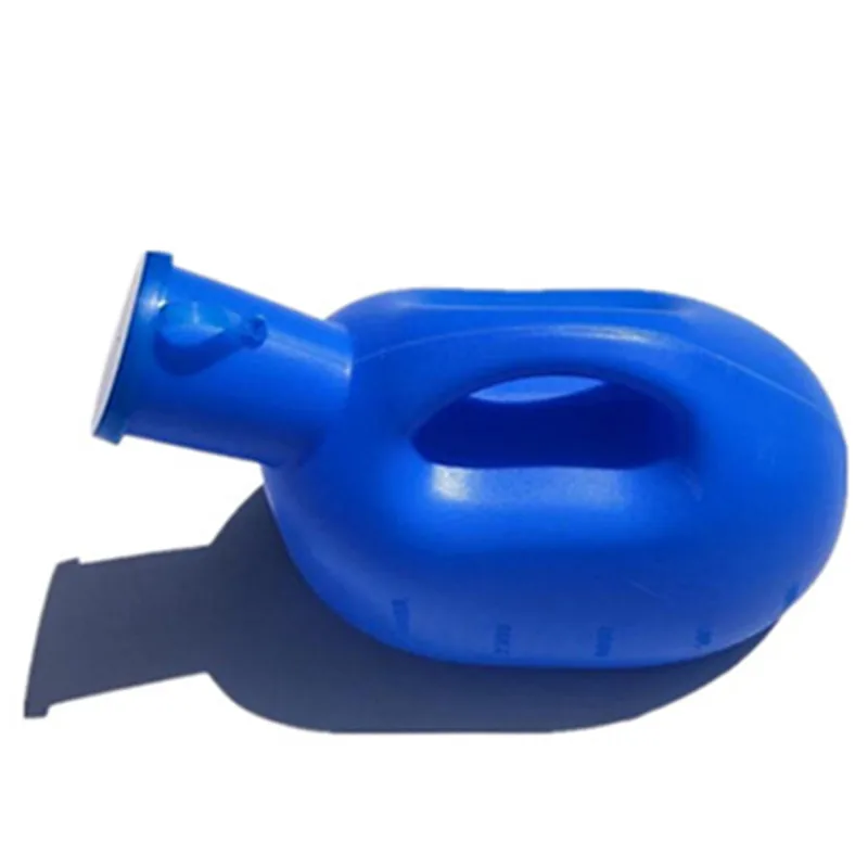 Синий Горячий 2000 мл пластиковый писсуар с крышкой срочный мочеприемник мочи с мужской пластиковый писсуар камера горшок дорожный автомобиль туалет мужской - Цвет: Синий