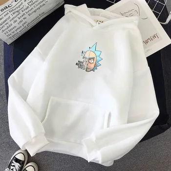 

Anime Character Print Creative Kawaii Harajuku Sweatshirt Winter Streetwear Punk Hooded Jacket Fashionable Female Clothes
