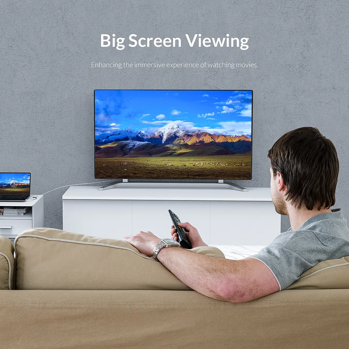 ORICO USB 3.0 to HDMI-Compatible Adapter 1080P HD VGA Cable Game TV Projector Audio Video Converter USB HUB For MacBook Laptop