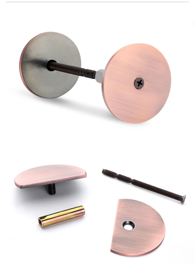 304 stainless steel door hole cover plate security door cover anti-theft hardware hole Gold Silver Red Bronze