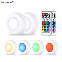 Беспроводной светодиодный светильник шайба s RGB 12 цветов затемняемый сенсорный датчик Светодиодная подсветка под шкаф для закрытого гардероба Лестницы прихожей ночника