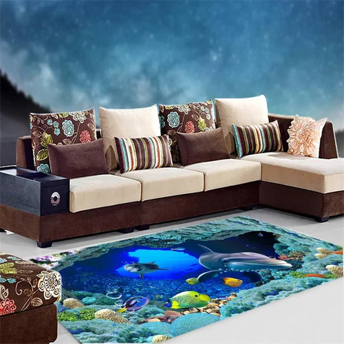 3D Океанский ковер, ковер для гостиной, спальни, Акула, ковер для стола, нескользящий детский домашний милый напольный коврик, морской мир, Детский ковер на заказ - Цвет: 3