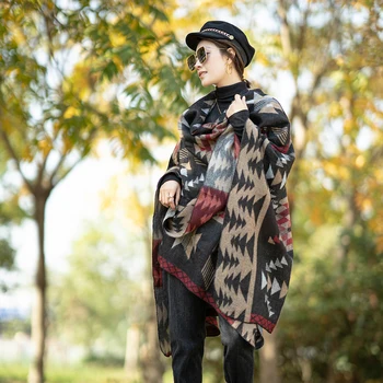 

Women Square Scarf Winter Warm Thick Gryffindor Shawl Long Floral Print Scarves New Female Shawls Poncho Foulard Scarfs Designer