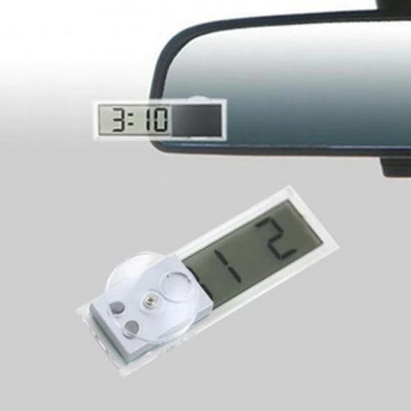 

Car chuck type electronic clock automotive electronic table transparent LCD digital clock automotive supplies