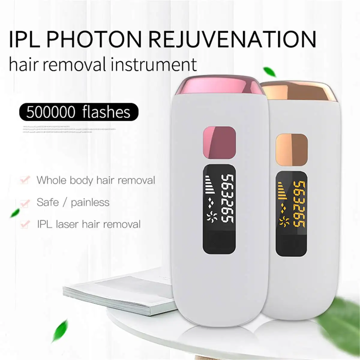 

500000 Flash Professional Permanent IPL Epilator laser Hair Removal Electric Photo Women Painless Threading Hair Remover Machine
