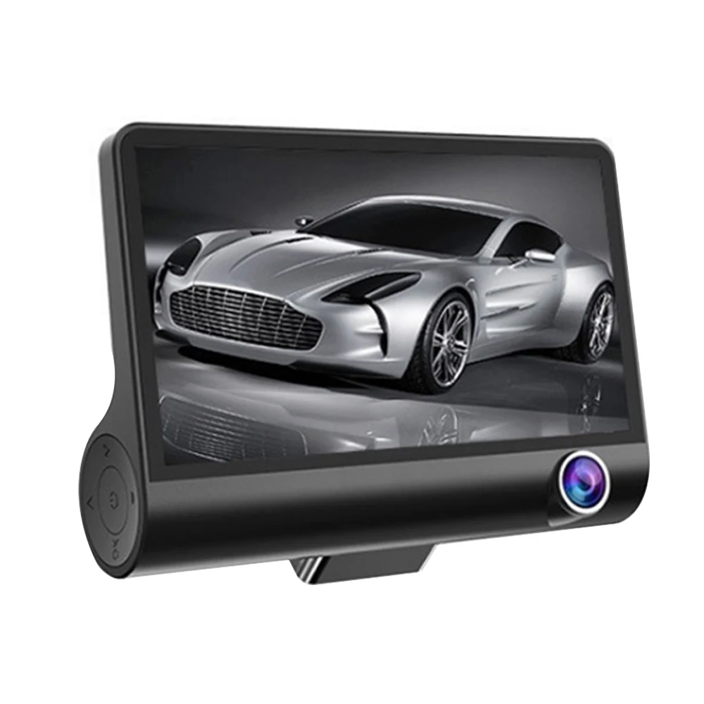 4-дюймовый HD экран Автомобильный видеорегистратор Dash Cam 4k двойная wifi Автомобильная камера GPS рекордер ADASDriving рекордер для многофункционального видеорегистратора - Название цвета: 2 camera lens