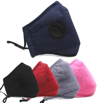 

Cotton Anti-dust Face mask Anti Haze Pollution Valve mouth Masks washable reusable unisex men women bacteria proof Mouth-Muffle