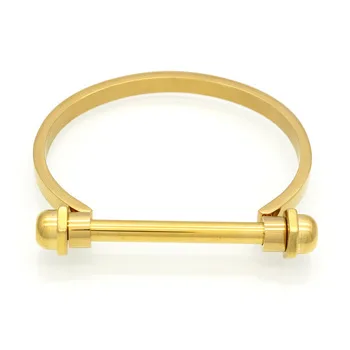 New Design Nut Nail Bracelet Armband Gold Bracelet For Women Screw Cuff Bracelets & Bangles Manchette Men Jewelry Pulseiras