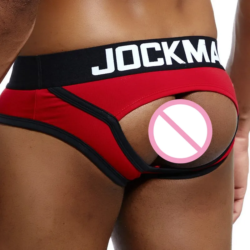 Мужские трусы с открытой спиной JOCKMAIL и ягодицами сексуальное нижнее белье для