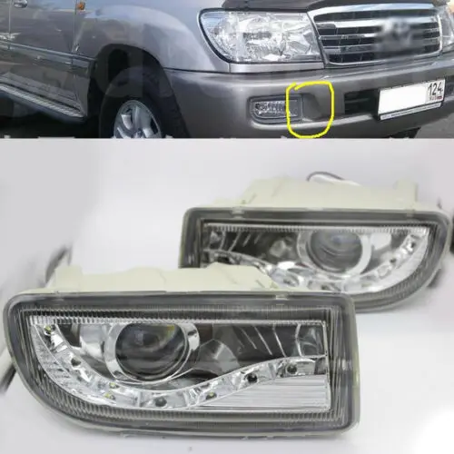 2 шт./компл. Противотуманные фары led angel eye Fit ForTOYOTA Land Cruiser Prado J100 LC100 1998-2007