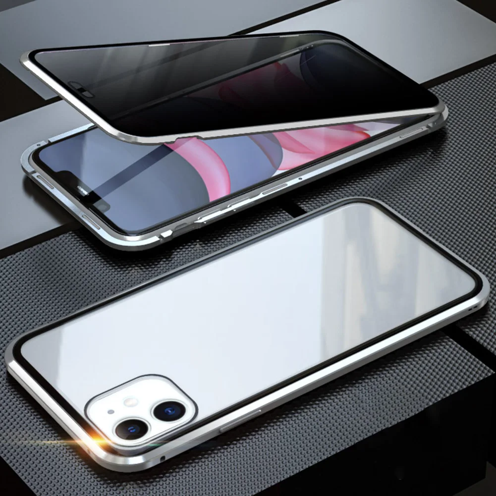 

Removable Double Sided Protection Replacement Phone Case Anti Peeping Dustproof Firmly Magnetic Privacy For IPhone11 Pro Max