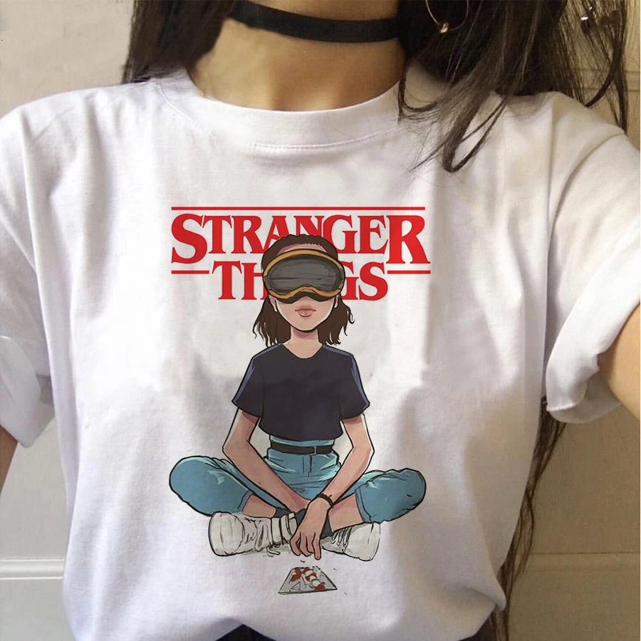 Camiseta divertida de Stranger Things 3 para mujer, Camiseta con estampado de once para mujer, camiseta Harajuku los 90, camisetas Ullzang| Camisetas| - AliExpress