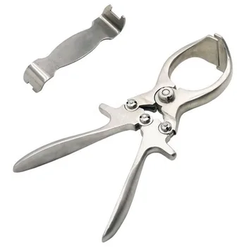 

2 Pcs Livestock Tools Stainless Steel Without Blood Pig Sheep Castration Clamp Castration Tool Castration Forceps Farm Animals