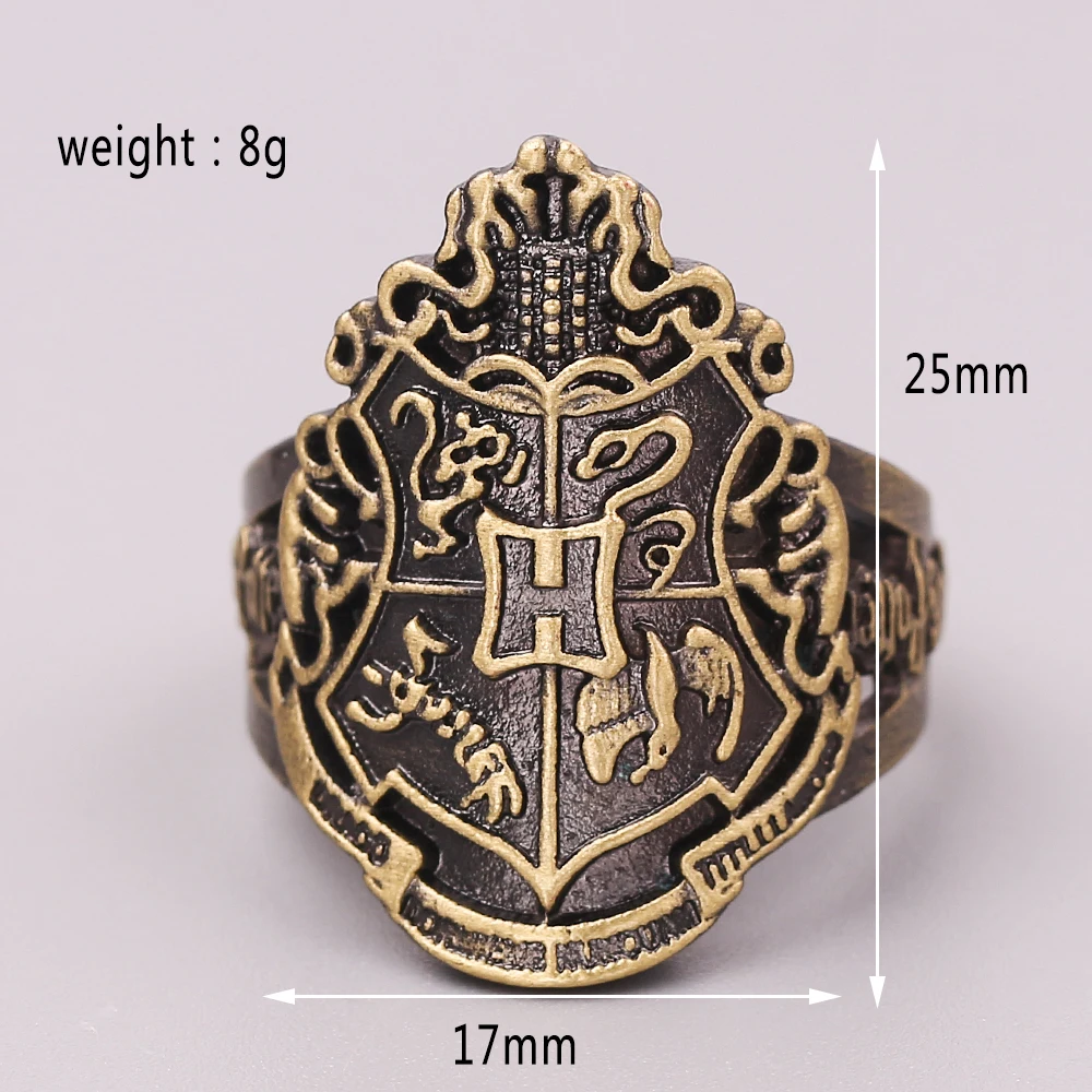 Магический школьный значок Хогвартс, кольцо Hufflepuff Gryffindor Slytherin Crawwin, сувенир, Золотой снитч «Дары смерти», кольцо для мужчин и женщин