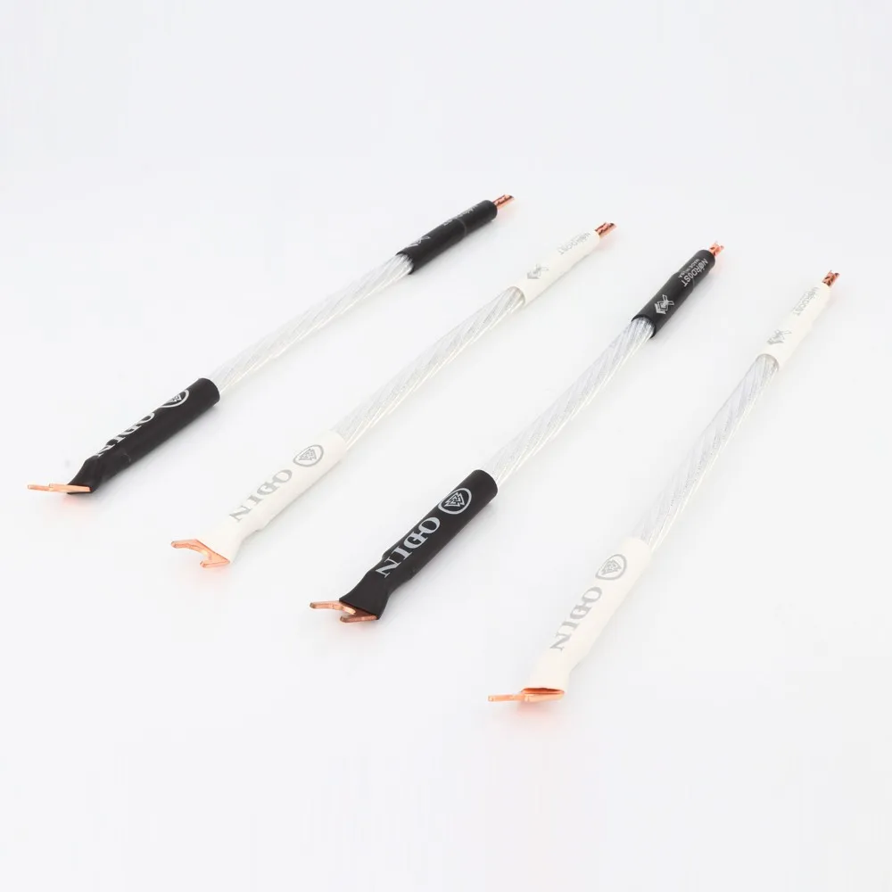 Nordost Odin Hifi Sterling Silver Jumper Cabo de Áudio Máquina de Linha Febre Cabo do Altifalante Cobre Puro Banana para y Cabo do Altifalante - Image 2