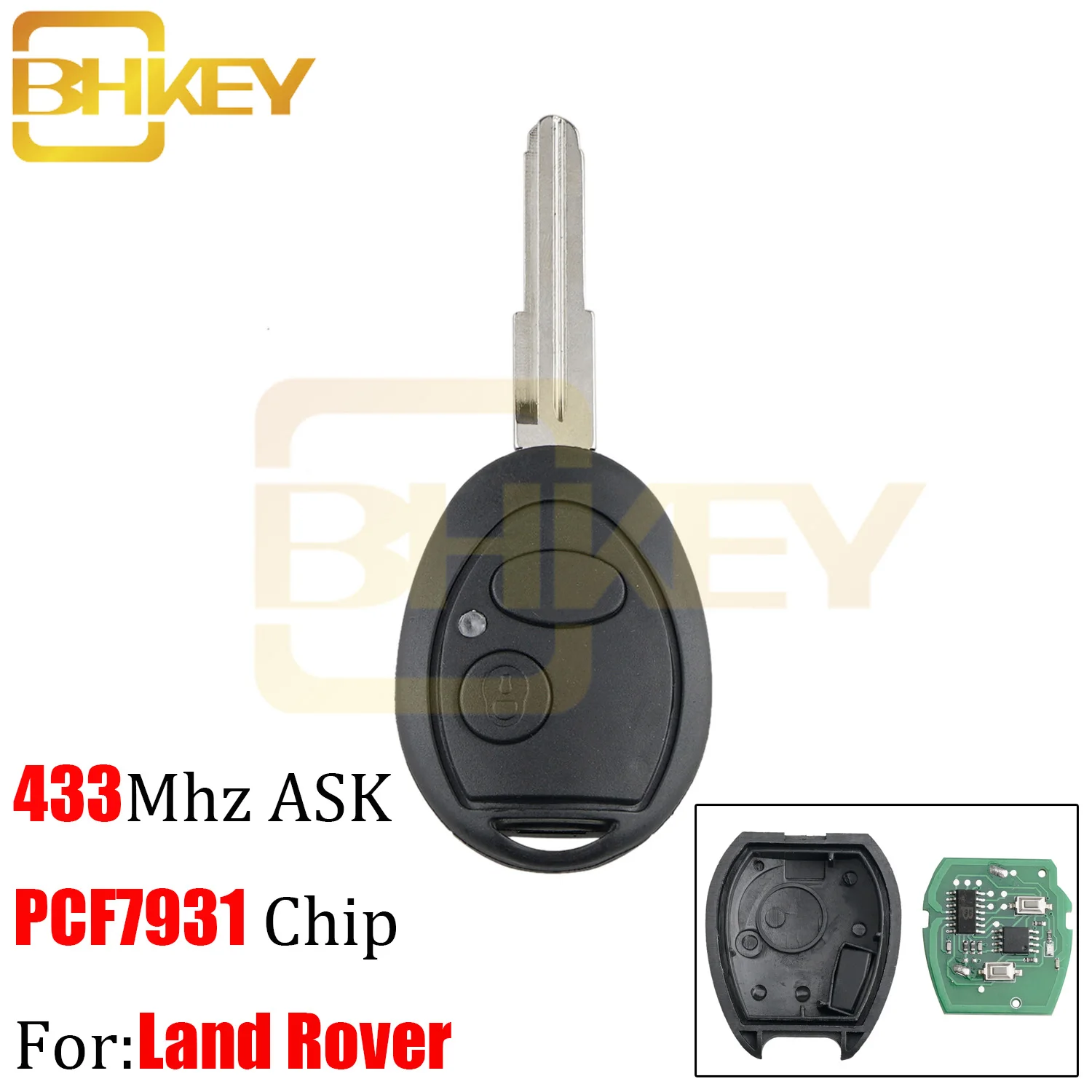 BHKEY 3 кнопки дистанционного ключа для Land Rover N5FVALTX3 433 МГц PCF7931 чип для Land Rover Дискавери 1999 2000 2001 2002 2003 2004